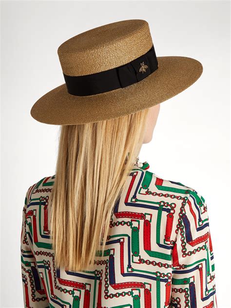 gucci bonnet|gucci straw hat women.